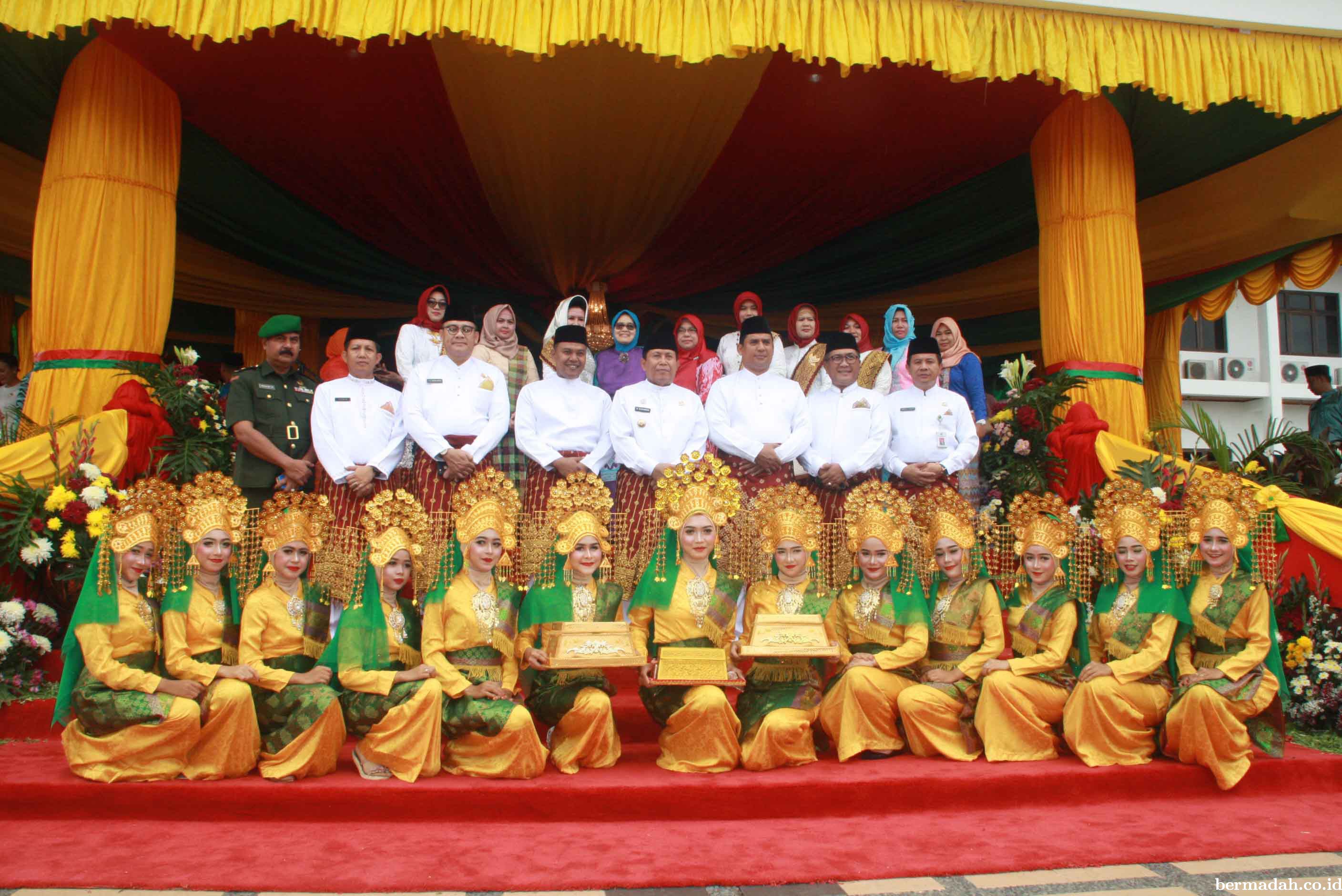 Upacara Hari Jadi ke-19 Kabupaten Rohul Berjalan Khidmat