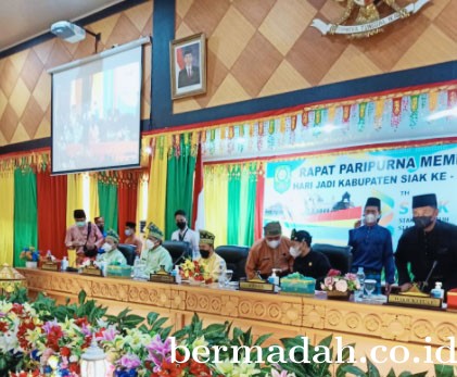 HUT Kabupaten Siak Ke-22, Gubernur Riau Hadiri Paripurna DPRD