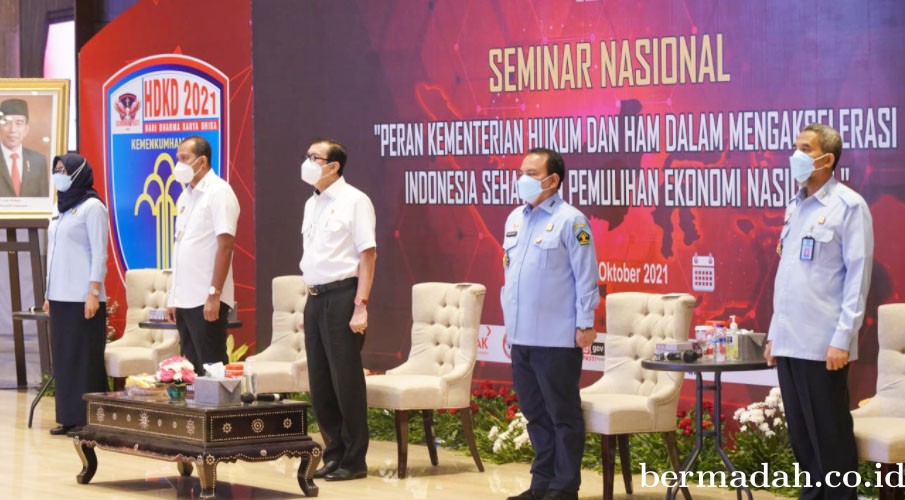 Kementerian Hukum dan HAM Dukung Akselerasi Indonesia Sehat dan Pemulihan Ekonomi Nasional