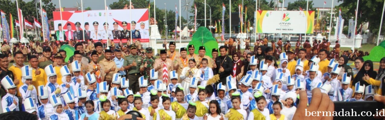 Drumband SDN 009 Langkan Wakili Kabupaten Pelalawan Tampil di Provinsi Riau