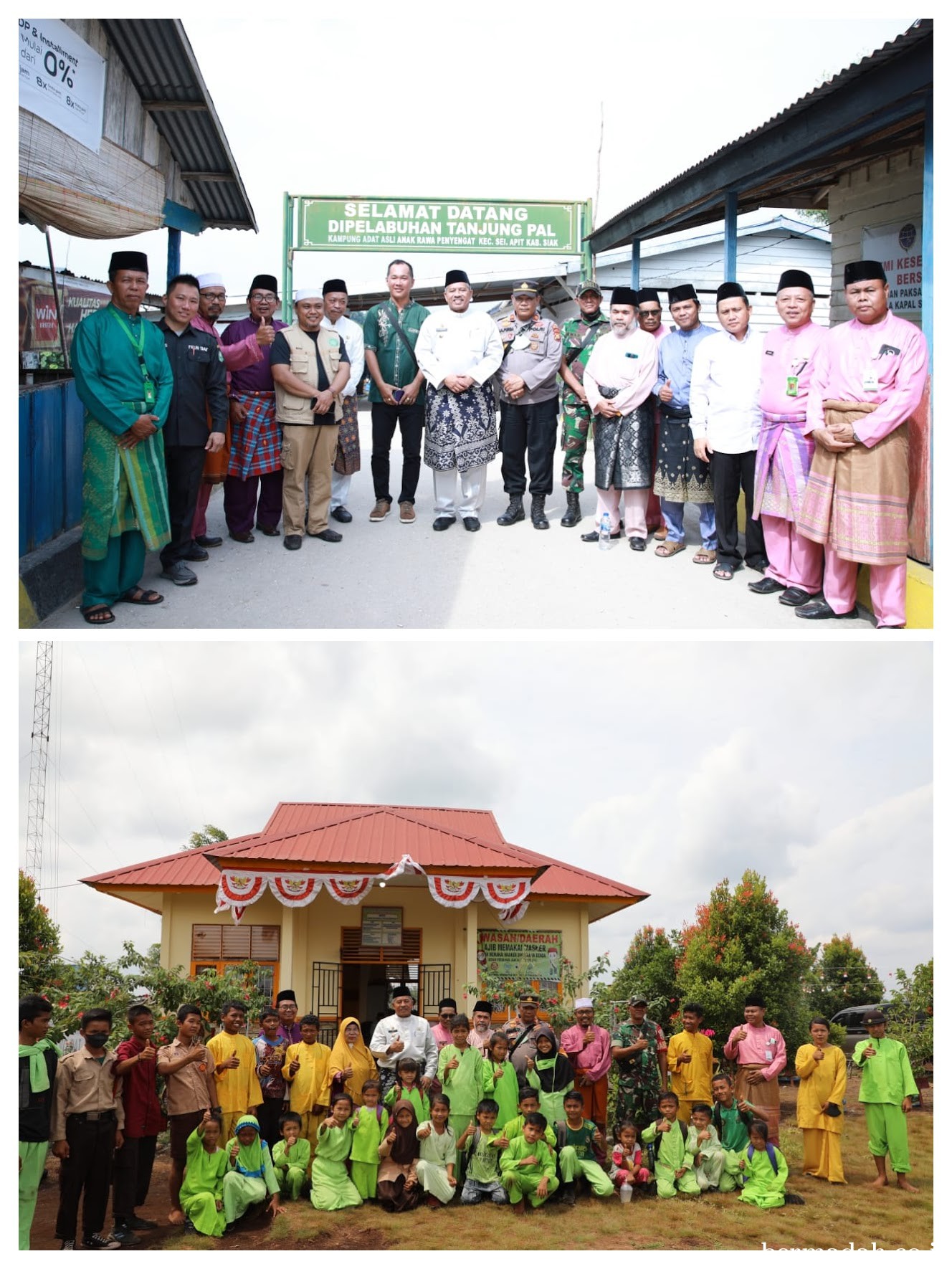 Peduli Pendidikan Masyarakat, Bupati Siak Alfedri Tinjau Pembangunan SMP Tanjung Pal