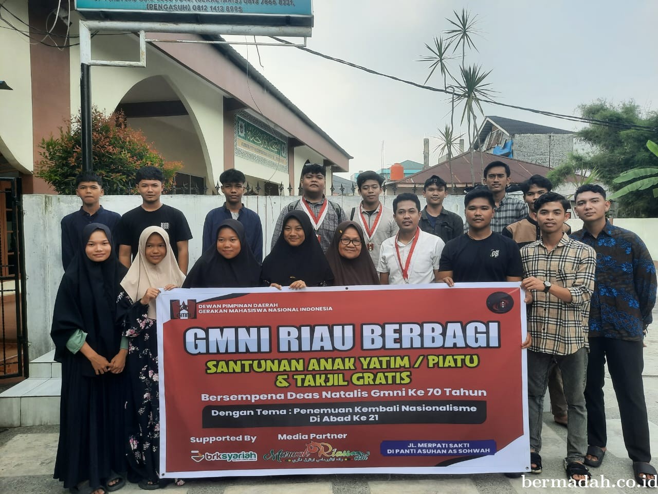 DPD GMNI Provinsi Riau Santuni Anak Yatim dan Piatu