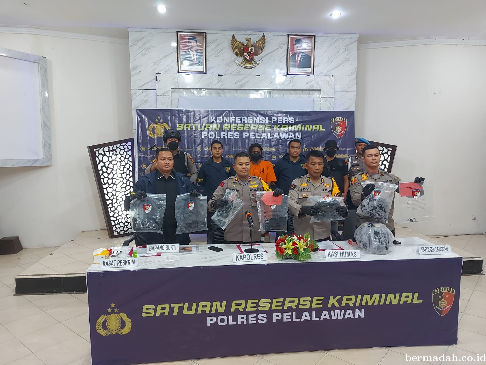 Polsek Langgam - Polres Pelalawan, Tangkap Pelaku Pembunuhan Karyawan PT Agrita Sari Prima