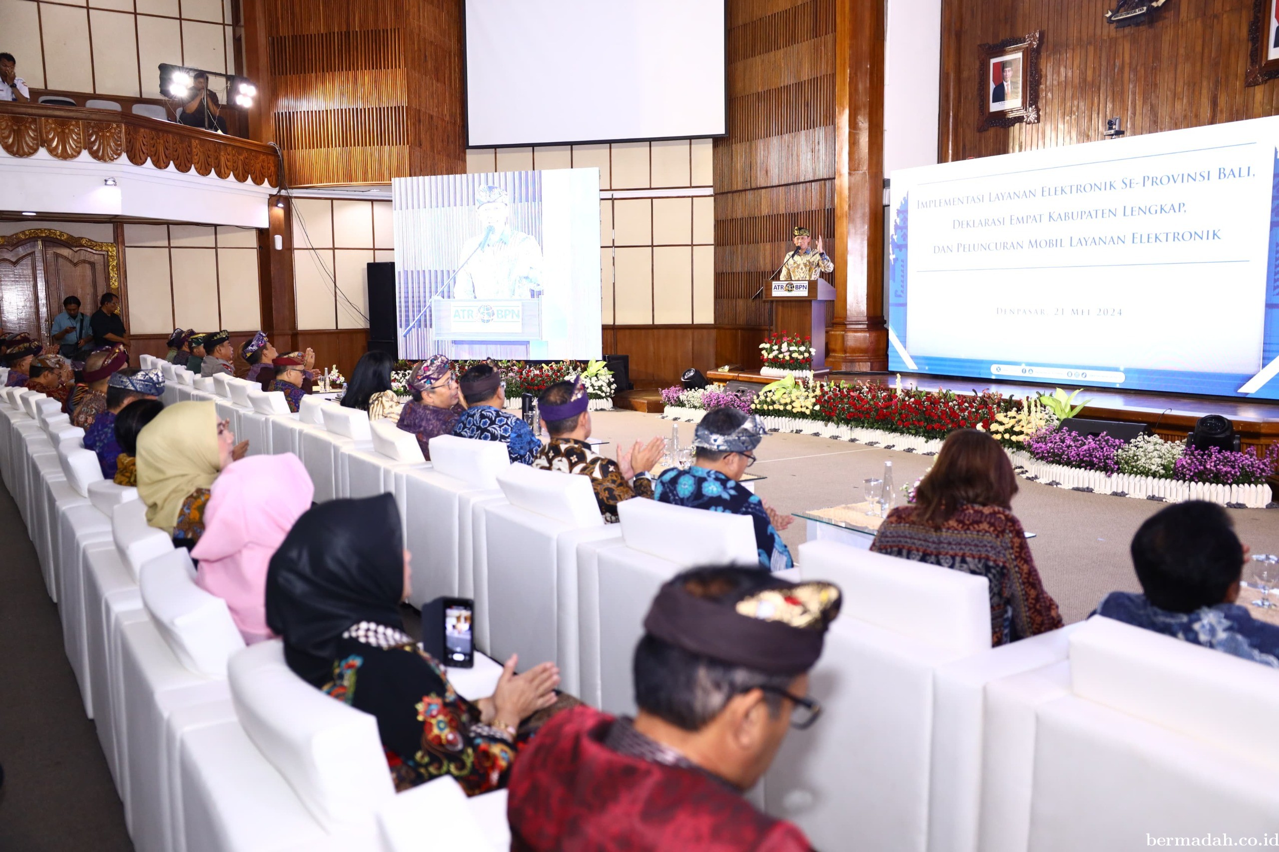 Luncurkan Implementasi Layanan Elektronik se-Bali,Menteri AHY:BPN Siap Layani Masyarakat MakinCepat