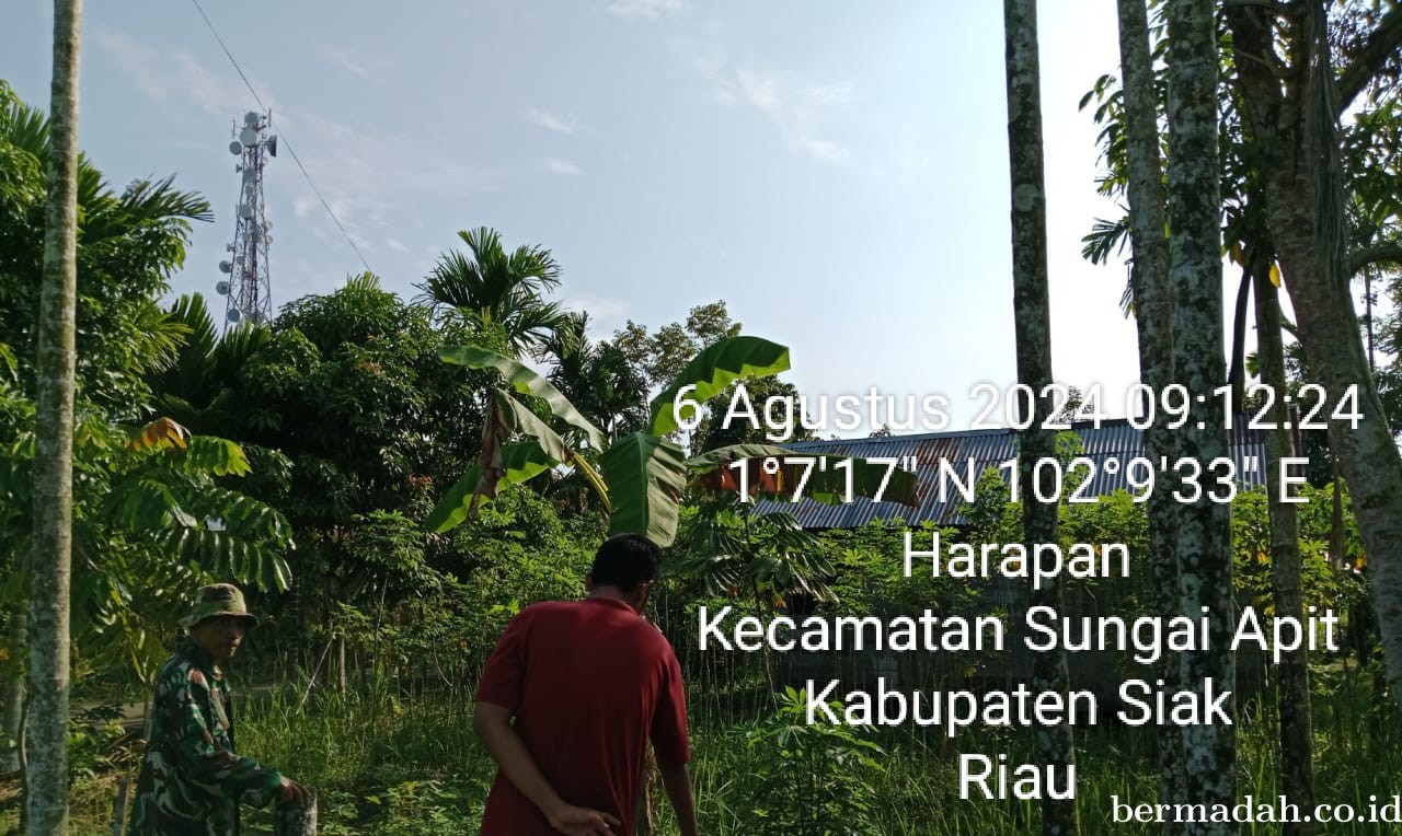 Penanggulangan Karhutla di Wilayah Koramil 02/Sungai Apit, Selasa 6 Agustus