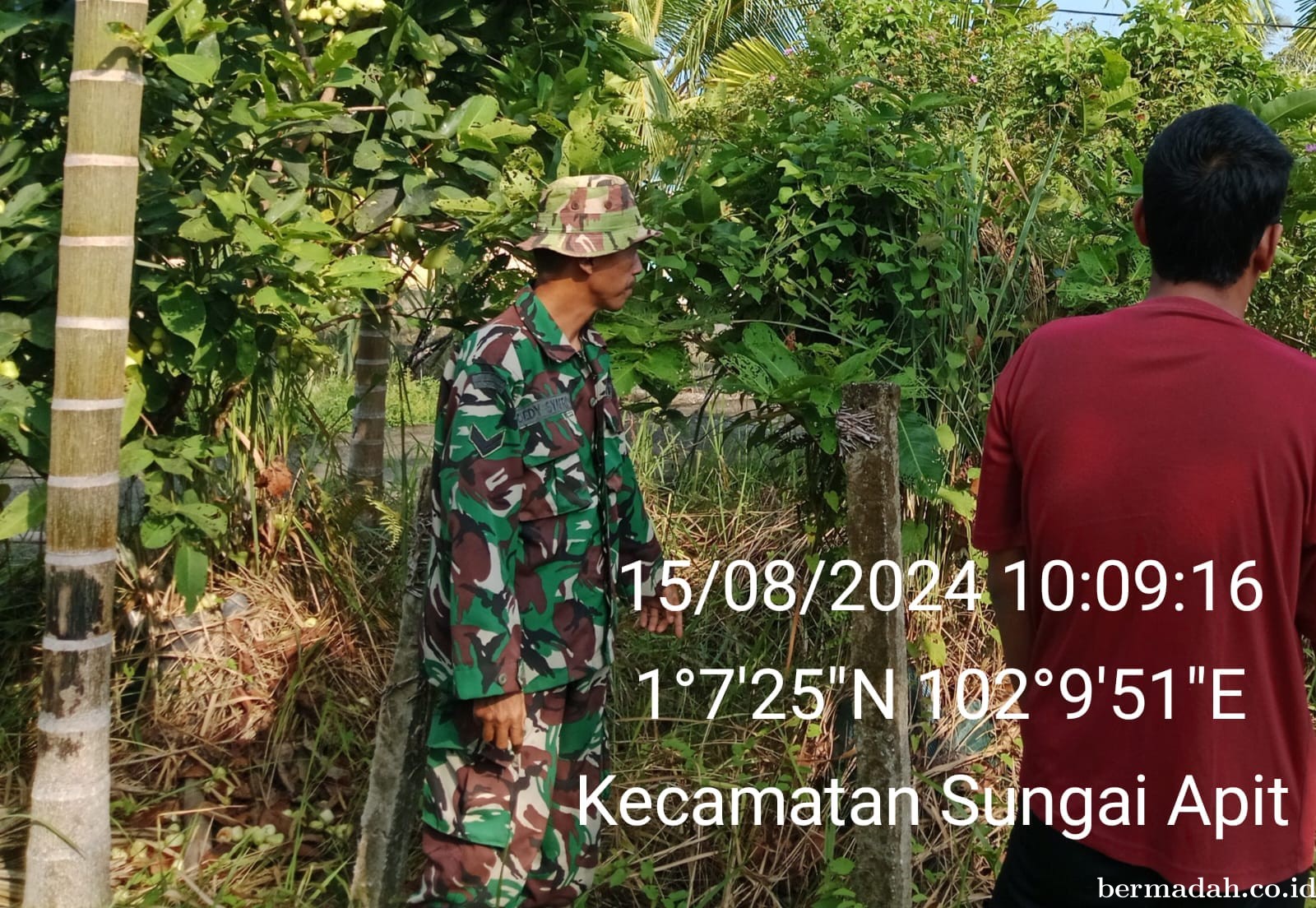 Penanggulangan Karhutla di Wilayah Koramil 02/Sungai Apit, Kamis 15 Agustus