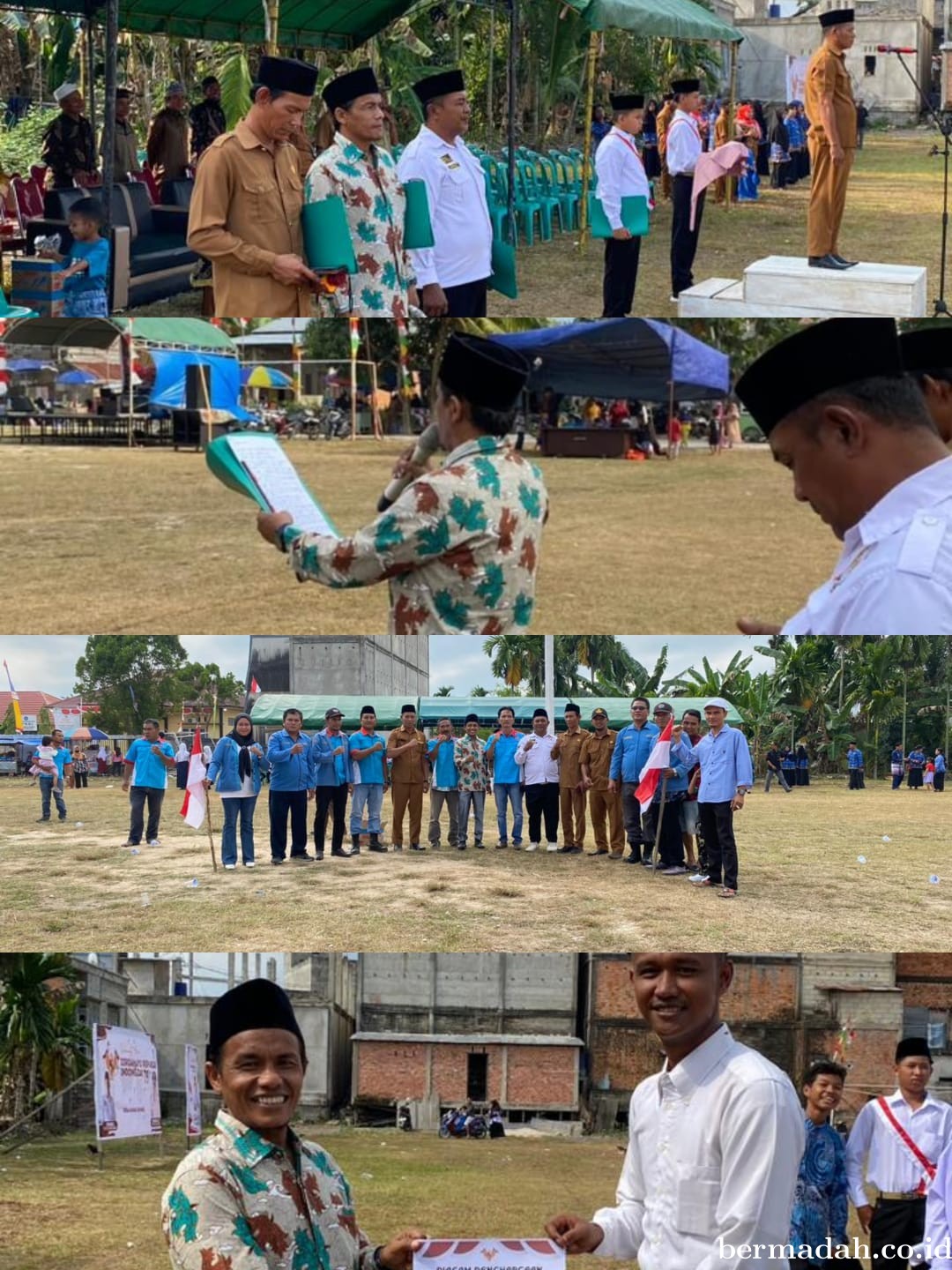 Peringatan HUT ke-79 RI di Batang Gansal Berlangsung Hikmat