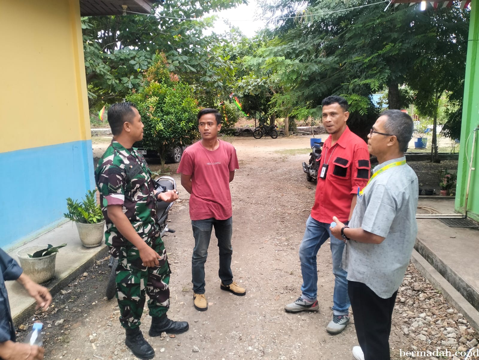 Sabtu 24 Agustus, Babinsa Koramil 02/Sungai Apit Komsos di Kelurahan Sungai Apit