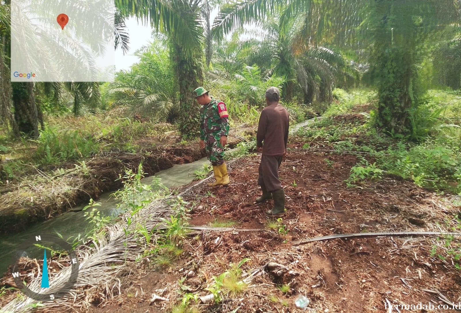 Penanggulangan Karhutla di Wilayah Koramil 02/Sungai Apit,  Senin 2 September