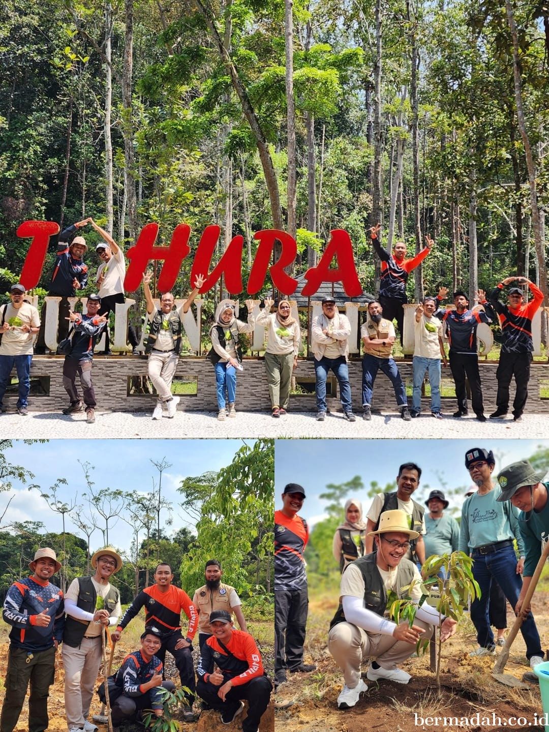 Bandara Sultan Syarif Kasim II Pekanbaru Tanam 500 Bibit Pohon di Tahura Sultan Syarif Hasyim