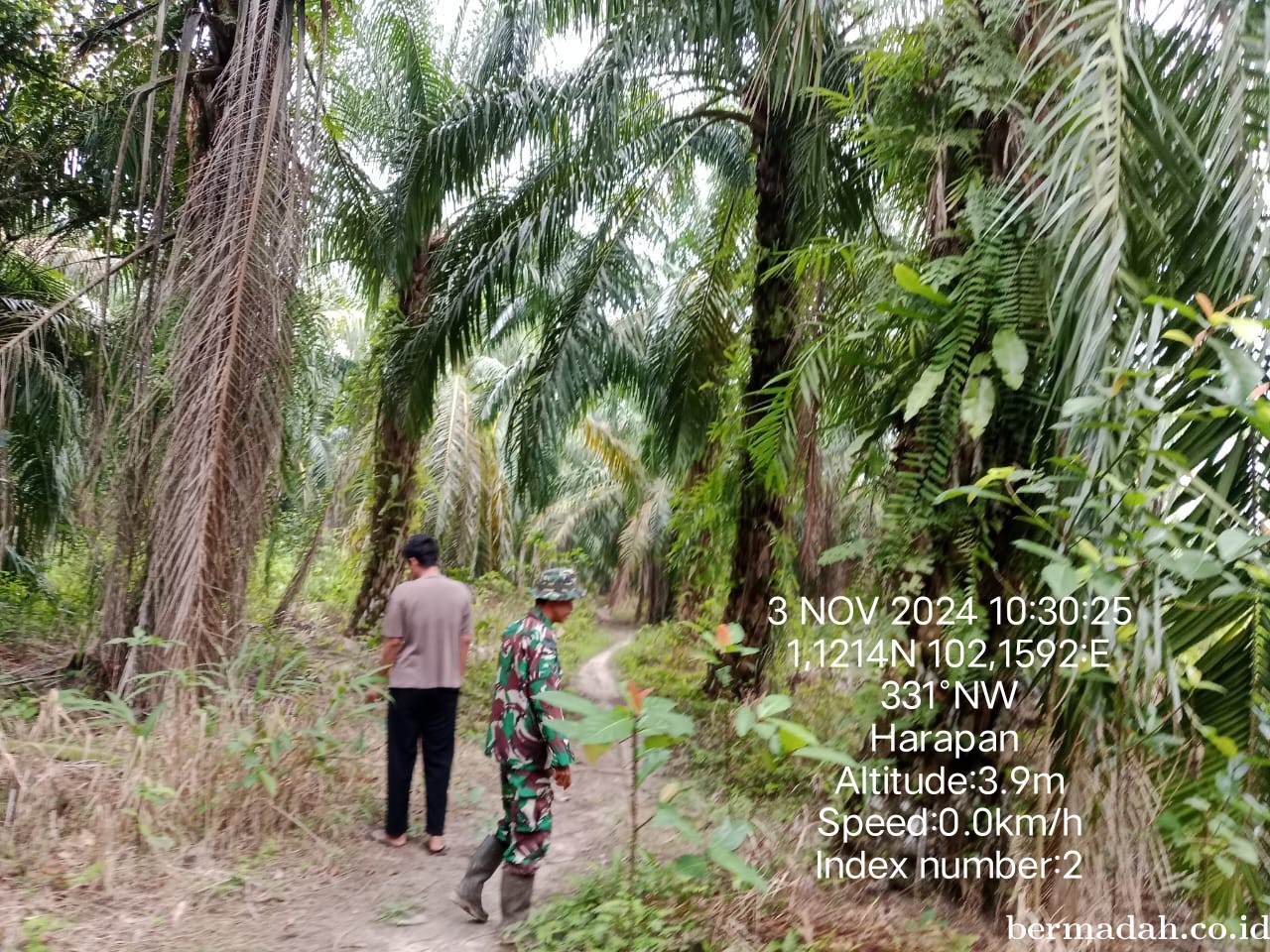 Penanggulangan Karhutla di Wilayah Koramil 02/Sungai Apit, Minggu 3 November