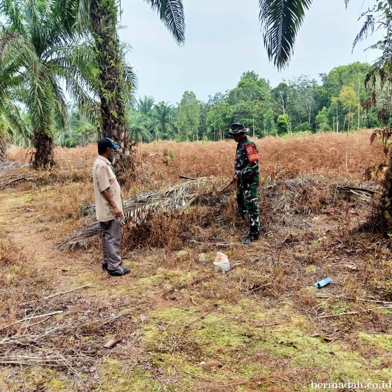 Penanggulangan Karhutla di Wilayah Koramil 02/Sungai Apit Jumat 6 Desember