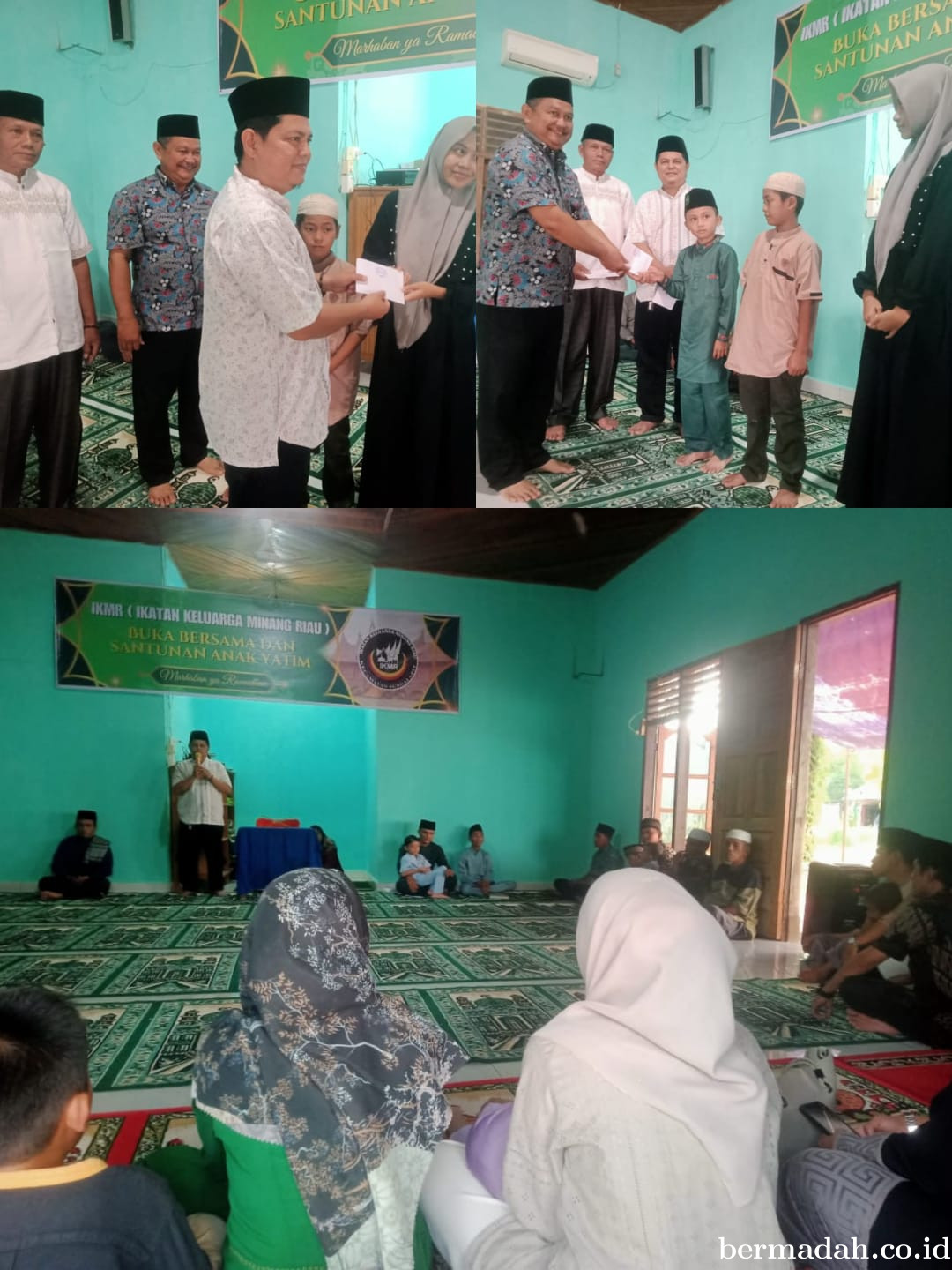 IKMR Kecamatan Sungai Apit Santuni Anak Yatim dan Berbuka Bersama di Masjid Almuhajirin