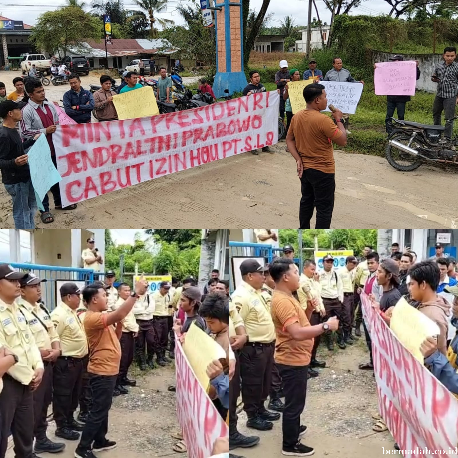 Aksi Damai LAR di PT Sari Lembah Subur Berakhir Kondusif