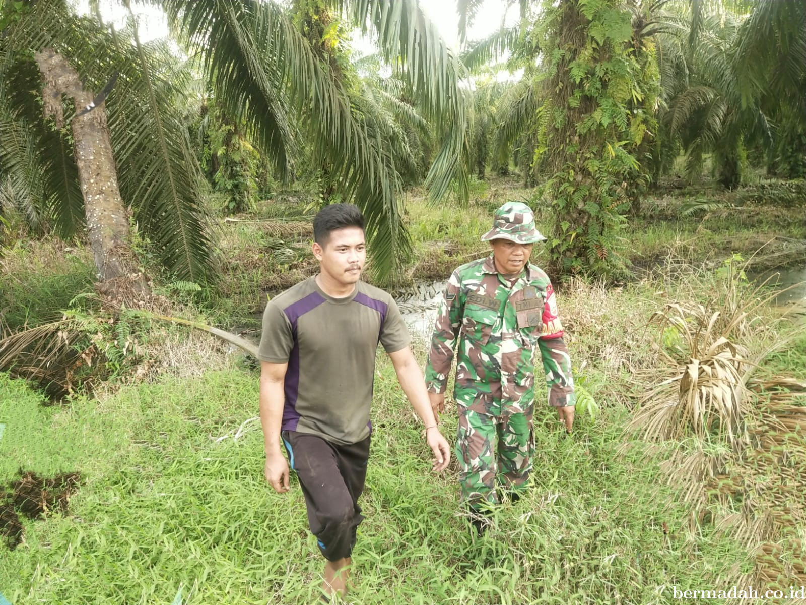 Penanggulangan Karhutla di Wilayah Koramil 02/Sungai Apit Kamis 19 Juni