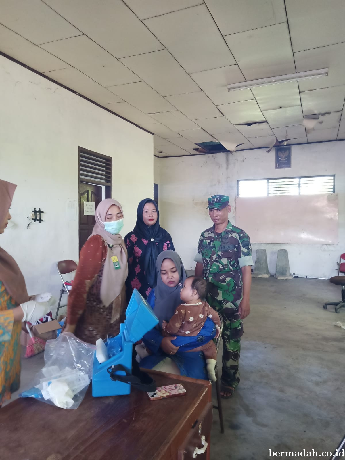 Kamis 19 Juni, Babinsa Koramil 02/SA Follow up/Mengunjungi Anak Asuh Stunting