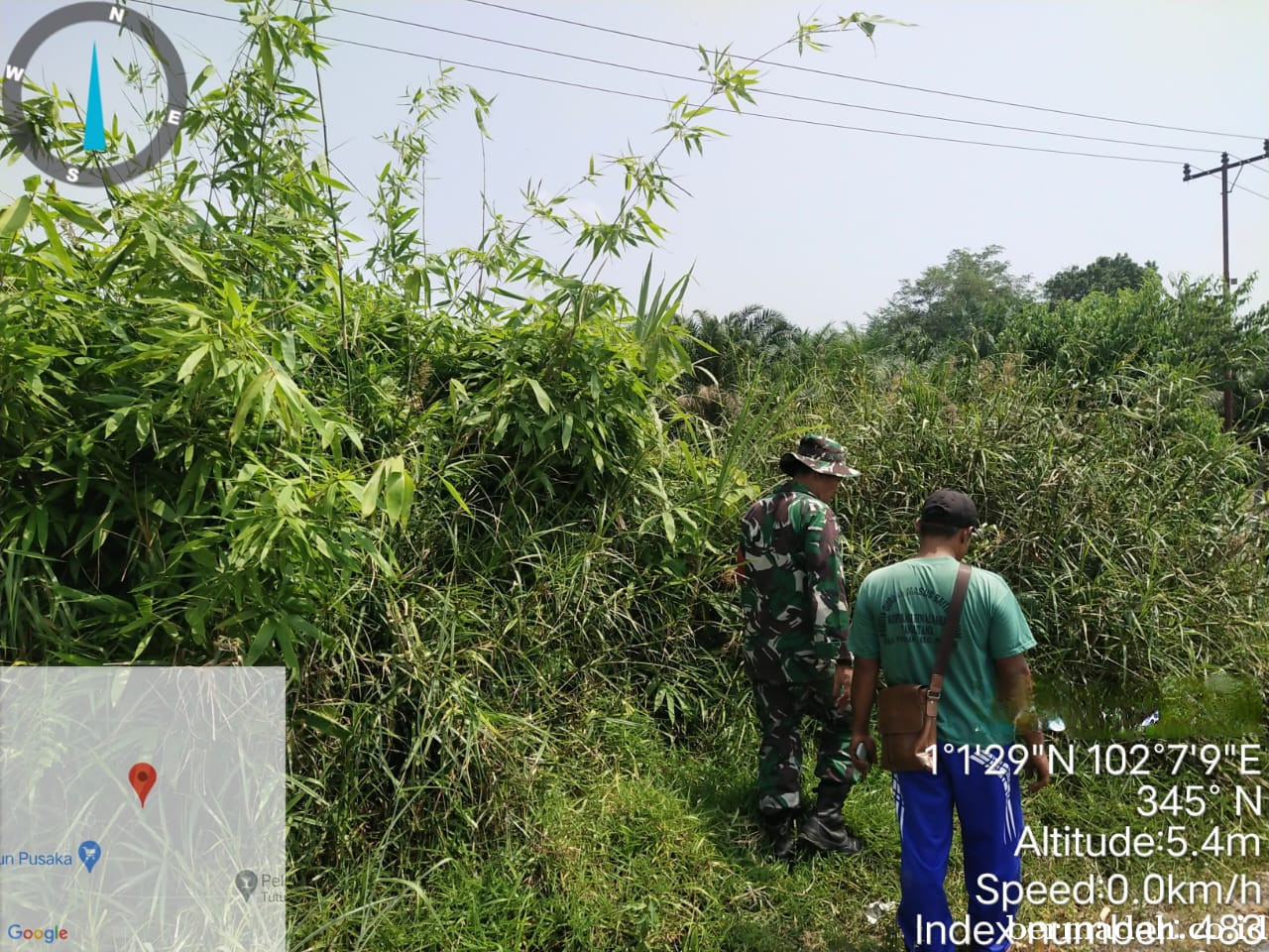 Penanggulangan Karhutla di Wilayah Koramil 02/Sungai Apit Rabu 23 Juli