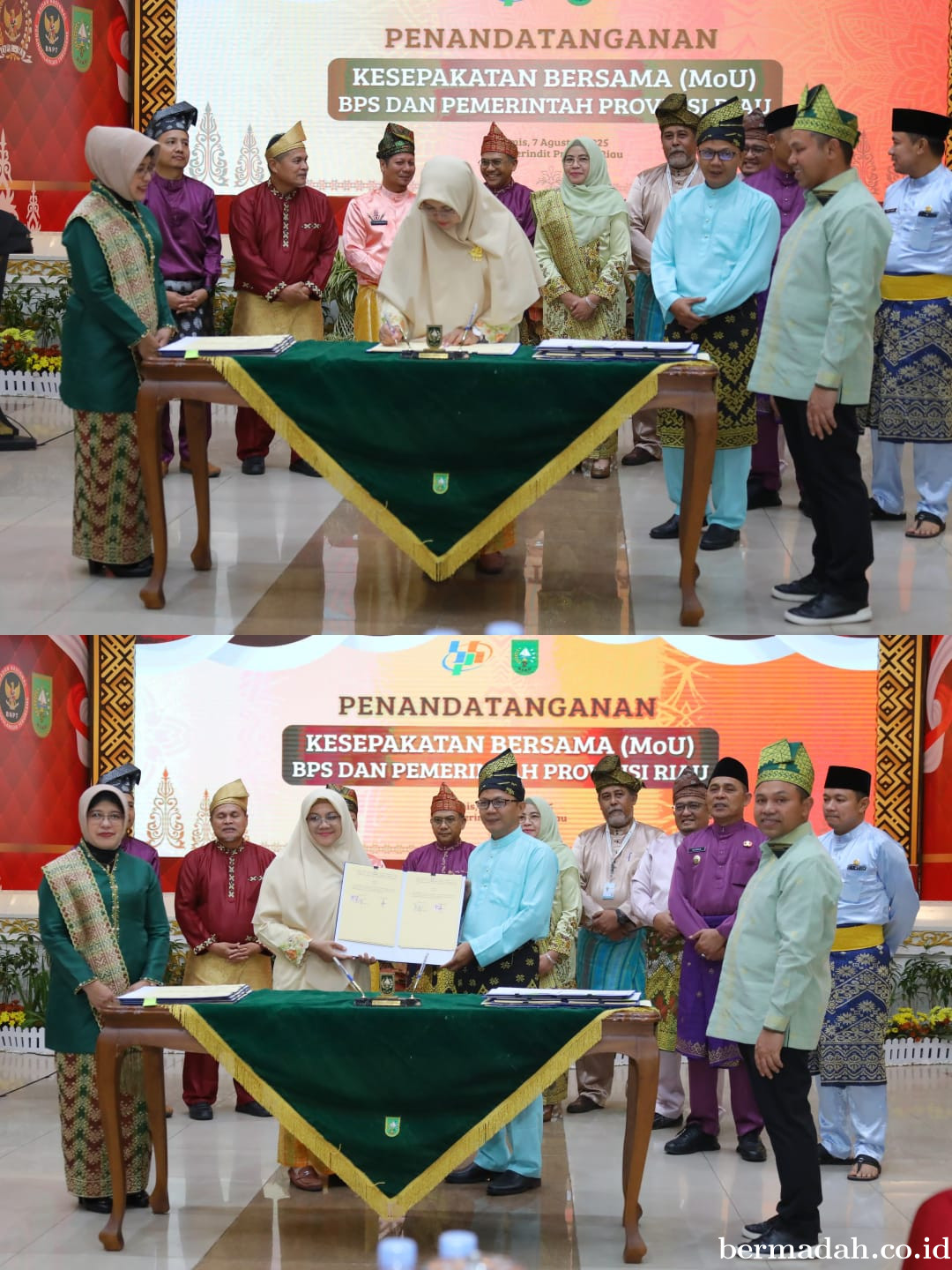 Pemkab Siak Teken MoU Bersama BPS, Dukung Satu Data Riau