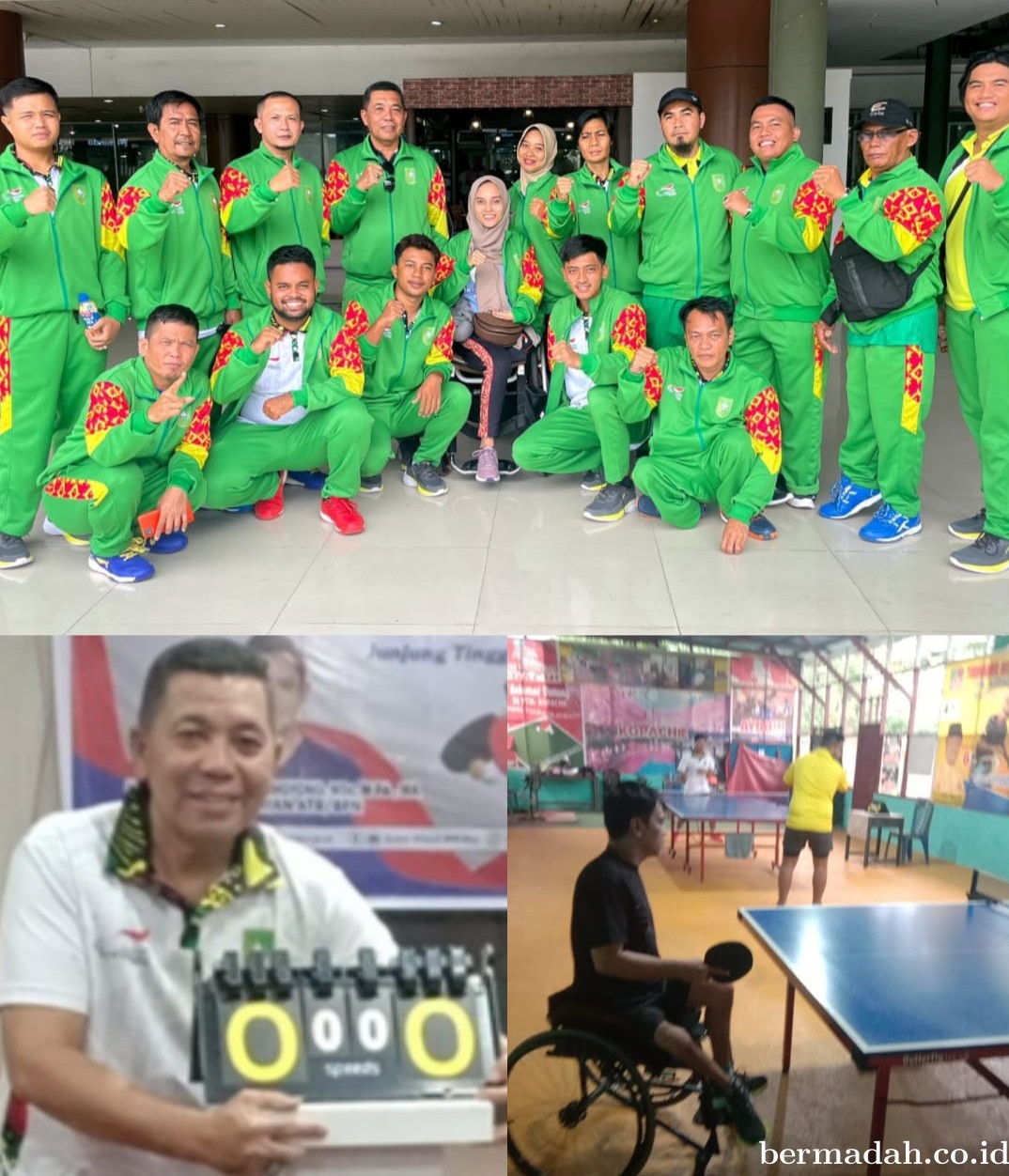 Atlet Tenis Meja NPC Riau Jalani TC, Pelatih: Tanpa Disiplin Diri, Kesuksesan Tidak Mungkin Terjadi!